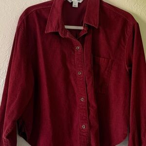 Old Navy The Cropped Corduroy Shirt